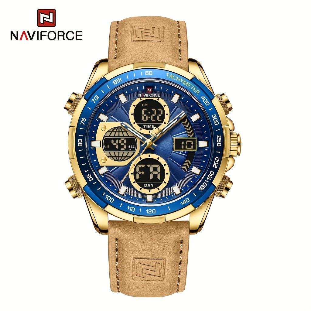NAVIFORCE Men’s Dual Display Chronograph Quartz Watch