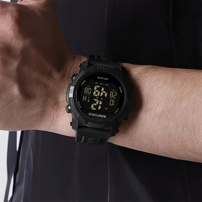 NAVIFORCE Men'S Sport Chronograph Watch - Black Dial with Date Display, Alarm, Stopwatch & GPS, Lightweight Design for Fitness & Outdoor Activities, Date Display Watch, Sleek Watch, Durable Watch