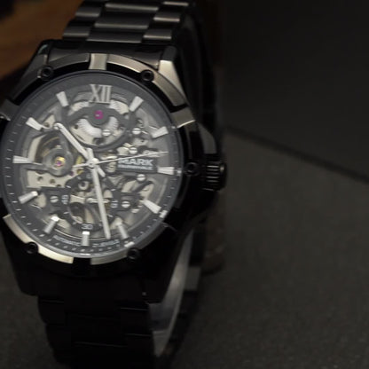 MARK FAIRWHALE Men's Mechanical Watch - Automatic winding, Stainless Steel Case & Dial, Luminous Hands for Day/Night Visibility, Business & Formal/Casual Events - No Battery Needed, Ideal Father's Day/Graduation/Teacher's Day