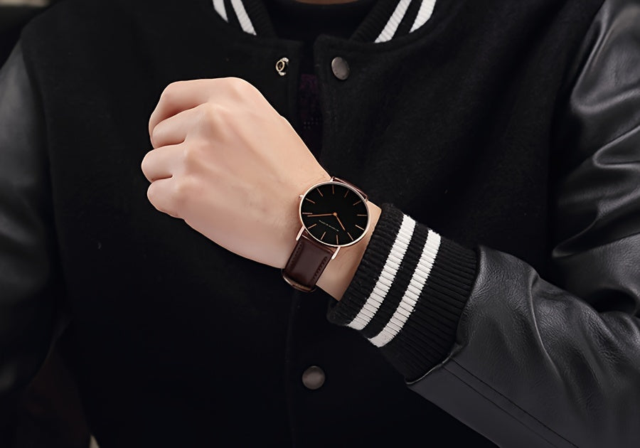 Hannah Brand Men'S Watch Features a Slim 6.9Mm Design with a Minimalist Dial, Perfect for Stylish Business Occasions.