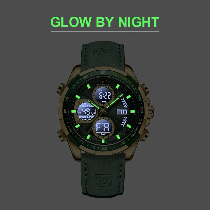 NAVIFORCE Men’s Dual Display Chronograph Quartz Watch