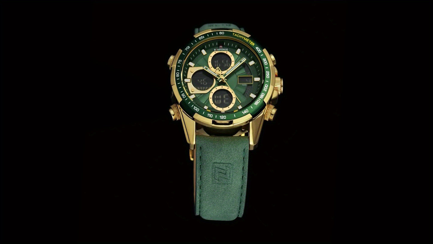 NAVIFORCE Men’s Dual Display Chronograph Quartz Watch