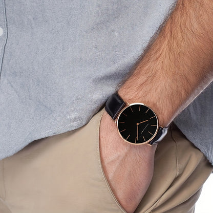 Hannah Brand Men'S Watch Features a Slim 6.9Mm Design with a Minimalist Dial, Perfect for Stylish Business Occasions.