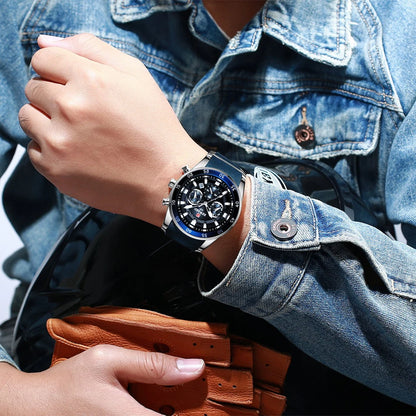 REWARD Men’s Luxury Quartz Chronograph Steel Watch