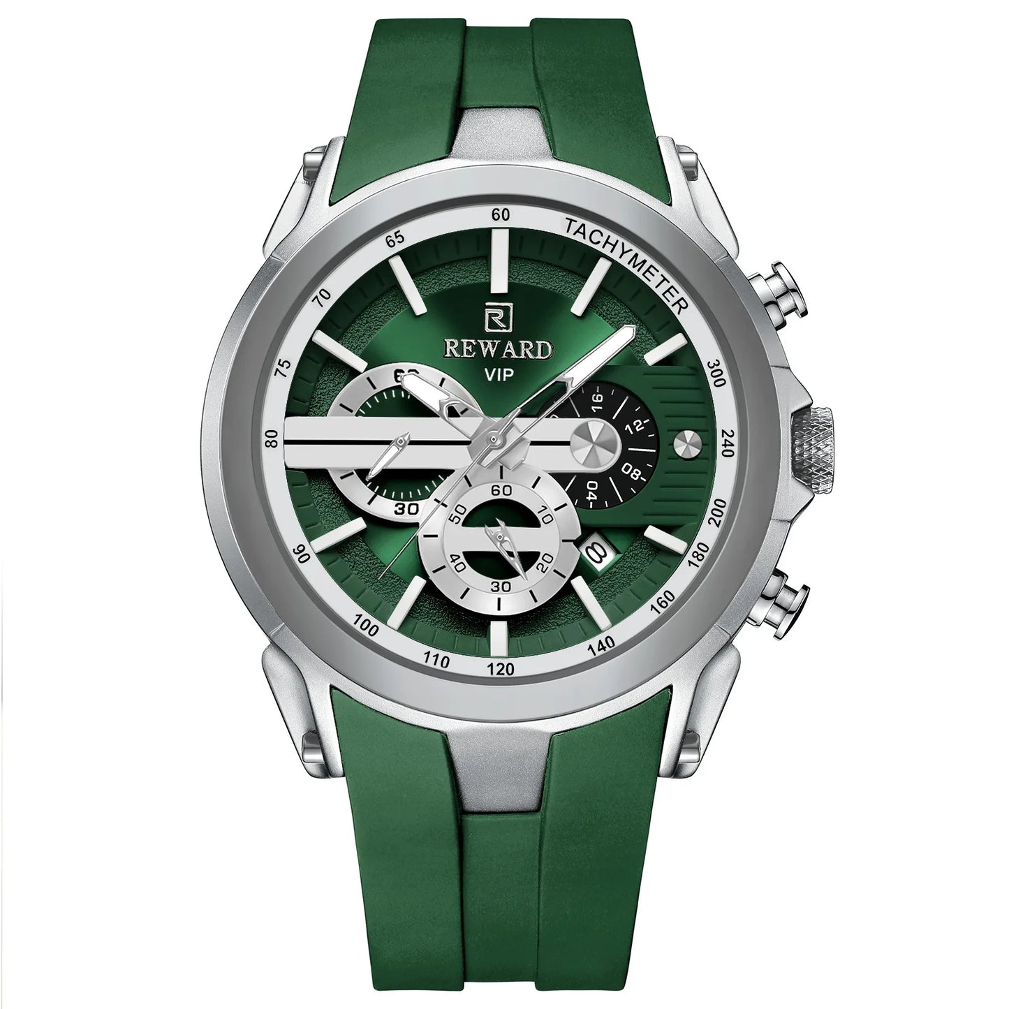 Men’s Luminous Quartz Chronograph Stainless Steel Watch