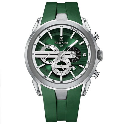 Men’s Luminous Quartz Chronograph Stainless Steel Watch