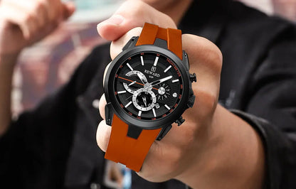 Men’s Luminous Quartz Chronograph Stainless Steel Watch