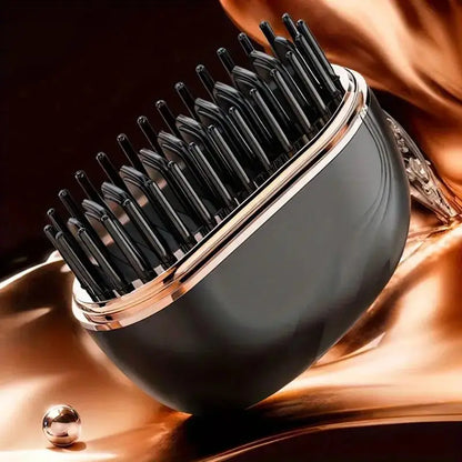 Wireless Charging Hair Comb Professional Straightening Hairdressing Tool For Home Use Long Hair Styling Volumizing Device