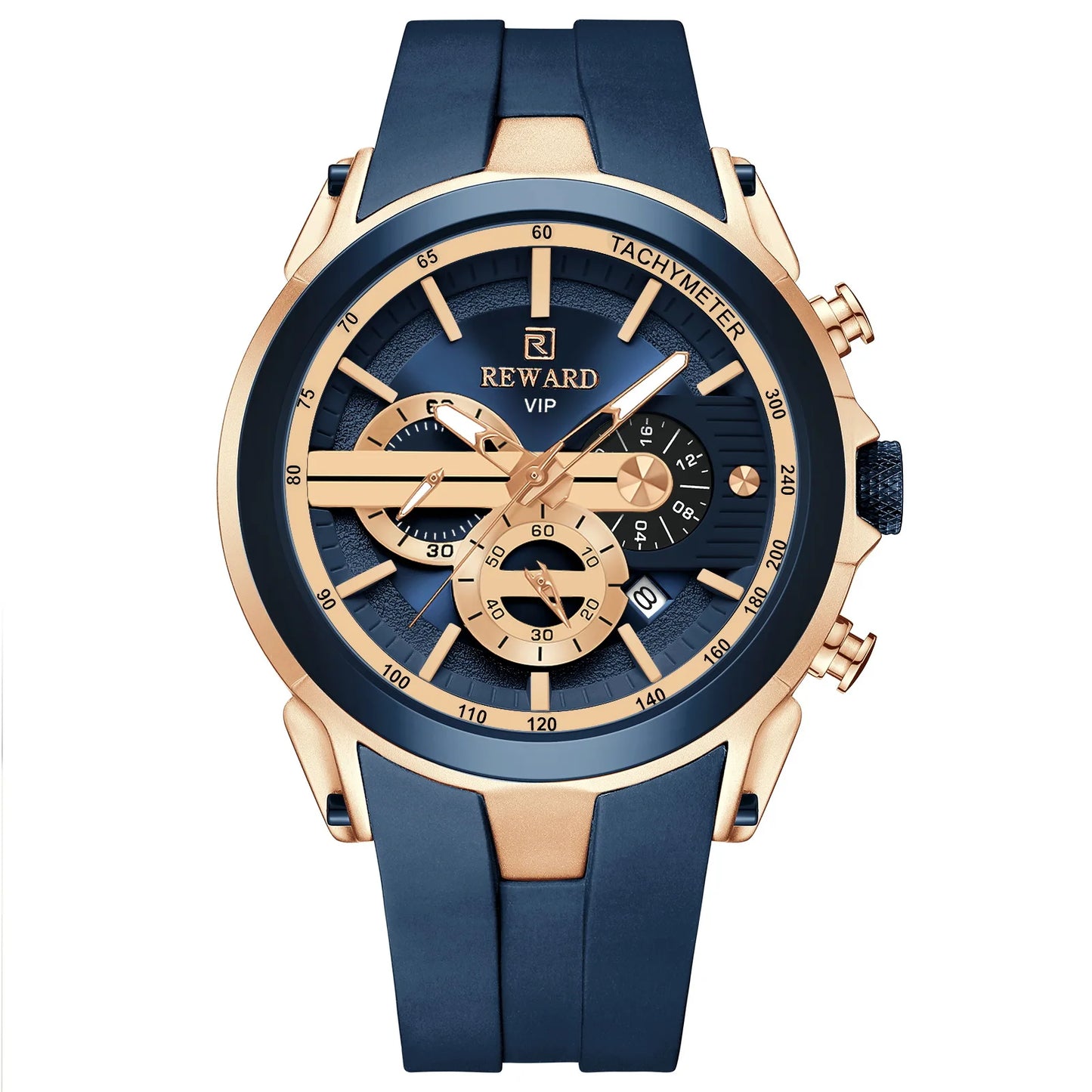 Men’s Luminous Quartz Chronograph Stainless Steel Watch