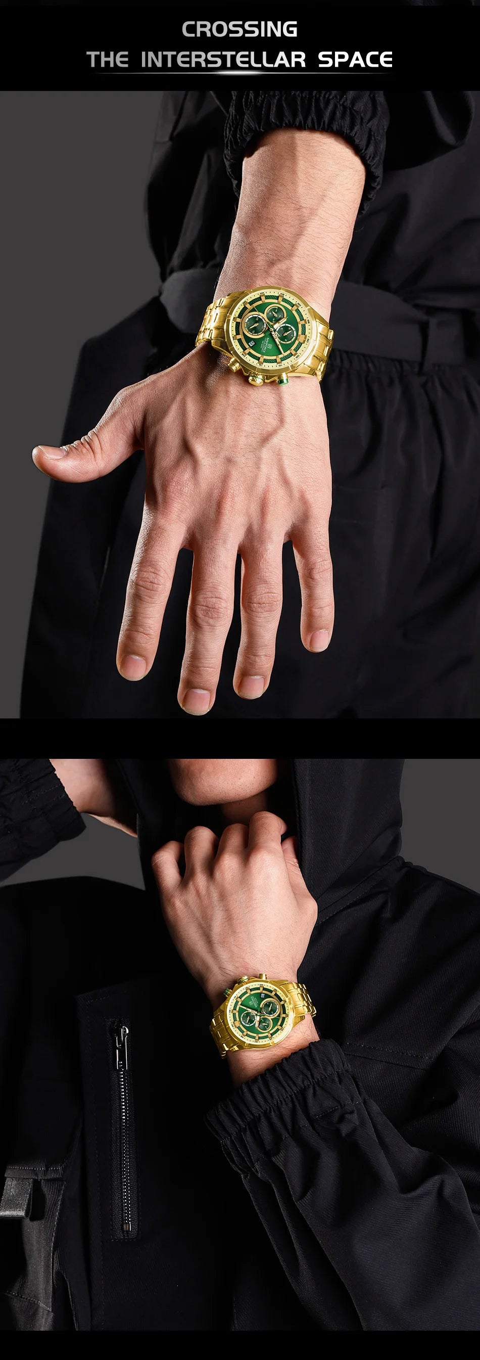 NAVIFORCE Men's Watch Luxury Business Luminous Waterproof Stainless Steel Strap Chronograph Quartz Wristwatch Relogio Masculino