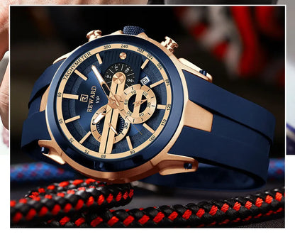 Men’s Luminous Quartz Chronograph Stainless Steel Watch