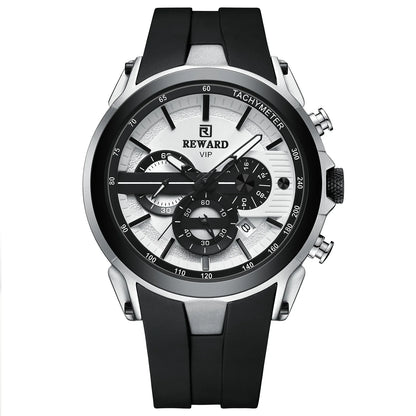 Men’s Luminous Quartz Chronograph Stainless Steel Watch