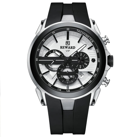Men’s Luminous Quartz Chronograph Stainless Steel Watch