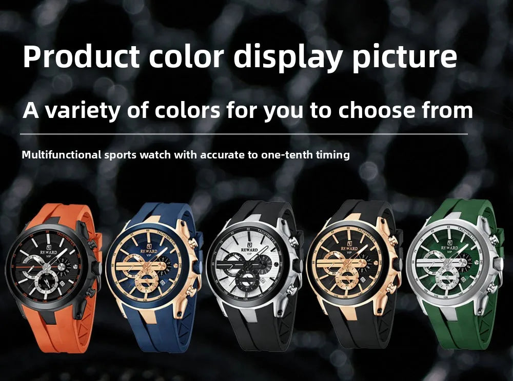 Men’s Luminous Quartz Chronograph Stainless Steel Watch