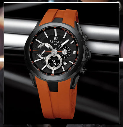 Men’s Luminous Quartz Chronograph Stainless Steel Watch