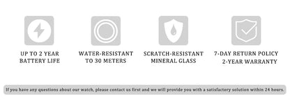 Men’s Luxury Octagonal Quartz Watch with Diamond Bezel