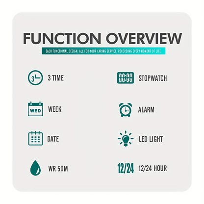 Skmei Large Dial Digital Fashion Multifunctional Electronic Watch for men&women, Suitable for Women&women