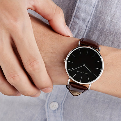 Hannah Brand Men'S Watch Features a Slim 6.9Mm Design with a Minimalist Dial, Perfect for Stylish Business Occasions.