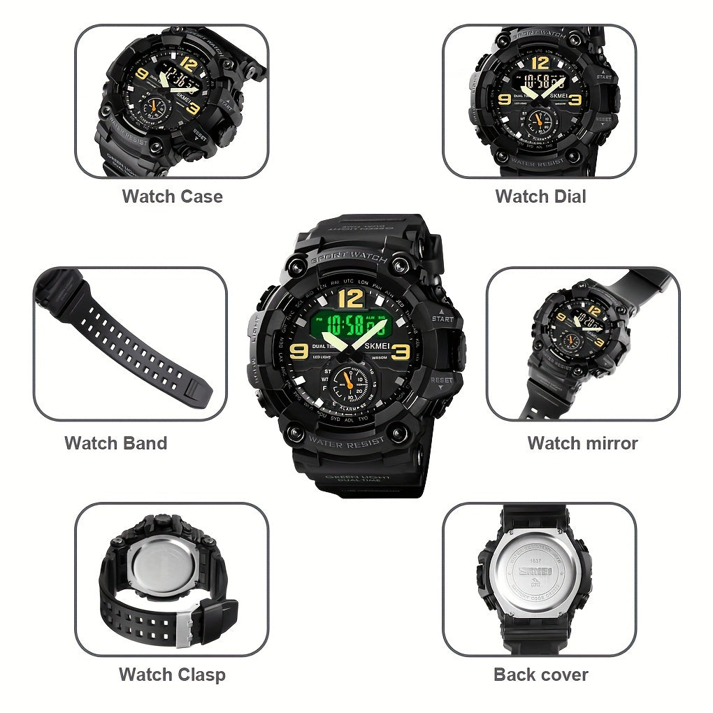 Skmei Large Dial Digital Fashion Multifunctional Electronic Watch for men&women, Suitable for Women&women