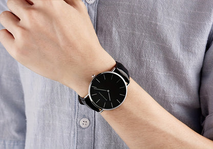 Hannah Brand Men'S Watch Features a Slim 6.9Mm Design with a Minimalist Dial, Perfect for Stylish Business Occasions.