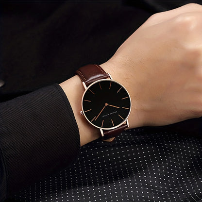 Hannah Brand Men'S Watch Features a Slim 6.9Mm Design with a Minimalist Dial, Perfect for Stylish Business Occasions.