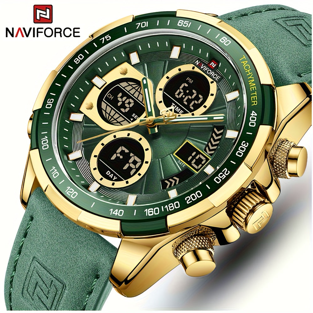 NAVIFORCE Men’s Dual Display Chronograph Quartz Watch