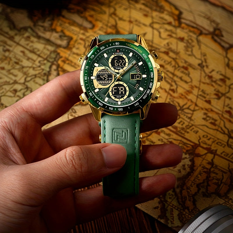 NAVIFORCE Men’s Dual Display Chronograph Quartz Watch