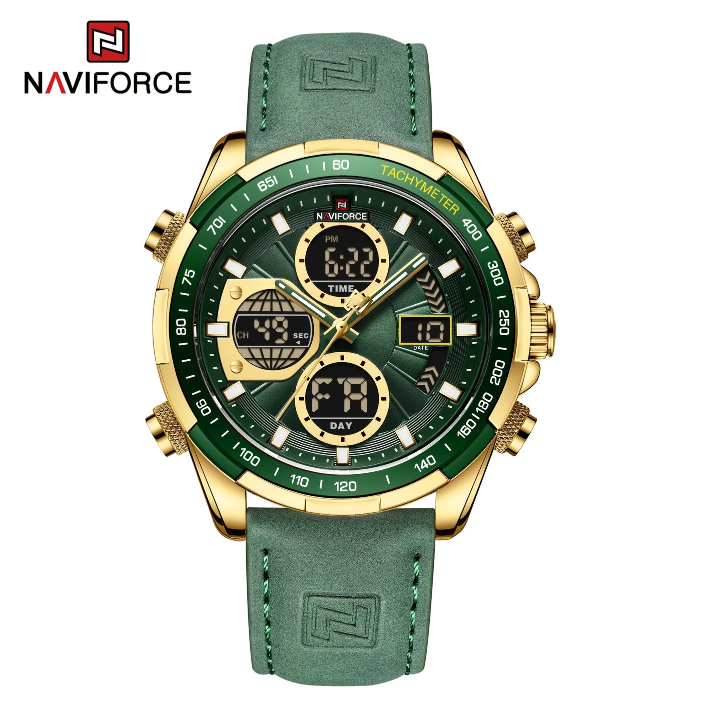 NAVIFORCE Men’s Dual Display Chronograph Quartz Watch
