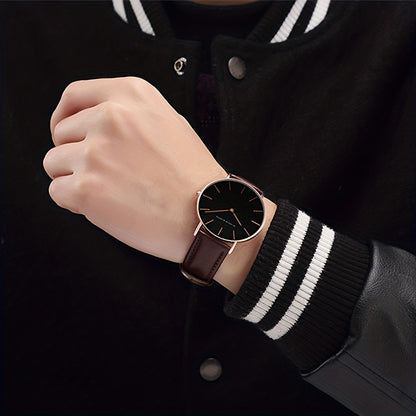 Hannah Brand Men'S Watch Features a Slim 6.9Mm Design with a Minimalist Dial, Perfect for Stylish Business Occasions.