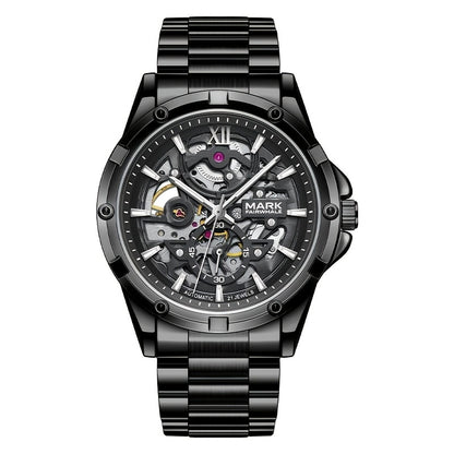 MARK FAIRWHALE Men's Mechanical Watch - Automatic winding, Stainless Steel Case & Dial, Luminous Hands for Day/Night Visibility, Business & Formal/Casual Events - No Battery Needed, Ideal Father's Day/Graduation/Teacher's Day