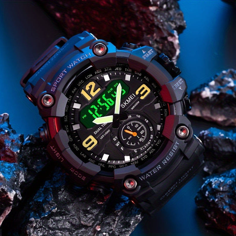 Skmei Large Dial Digital Fashion Multifunctional Electronic Watch for men&women, Suitable for Women&women